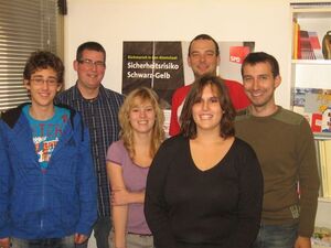 von links nach rechts: Oliver Schmid, Danny Koch, Klara Schweizer, Christian Heinrich, Lena Wintergerst, Michael Singer